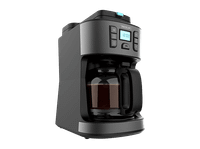 cafetera de goteo - cecotec coffee 66 grind  drop 12 tazas 1086 w programable capacidad 18 l tecnologia extremearoma grey