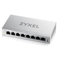 switch de red zyxel gs1200-8v3 8 puertos gigabit web managed sin ventilador