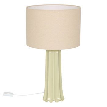 Lámpara Vinny Cilíndrica, 55 Cm De Altura, Verde - Atmosphera Createur D'interieur