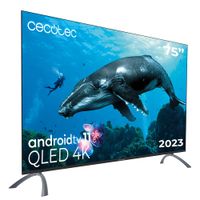 cecotec televisor qled 75 smart tv v2 series vqu20075 4k uhd android tv11 frameless asistente de voz google y chromecast dolby vision  atmos hdr10 hbbtv 2023
