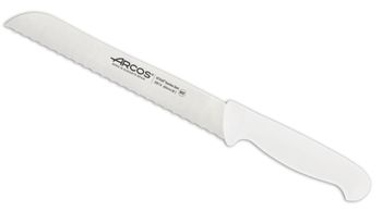 Cuchillo panero de acero inoxidable nitrum de 200 mm mango blanco