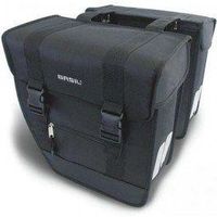 basil alforjas tour waterproof 28l impermeable poliester negro con reflectantes 34x14x34 cm