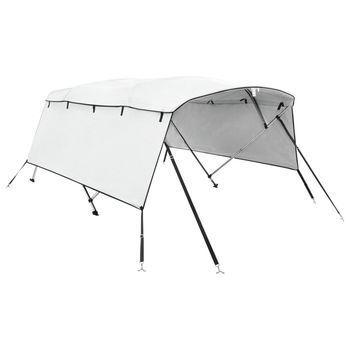 Toldo Bimini 4 Arcos Con Paredes Laterales 243x(185-198)x137 Cm Vidaxl
