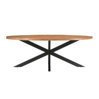 mesa de comedor ovalada 810 personas 210 cm de madera
