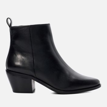 Dune London Women's Papz Leather Heeled Boots - UK 3
