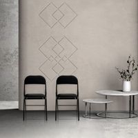 silla de tela  negro