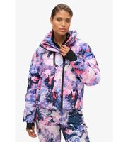 superdry para mujer ws110169a cazadora acolchada de corte cuadrado de esqui lila xs deportivo nieve sostenible nylon reciclado