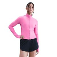 nike swift half-zip camiseta de running mujeres-rosaplateado