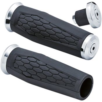 Puños manillar Kuryakyn Hex 1'' negro