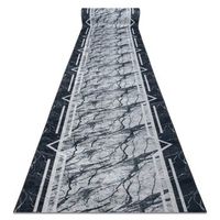 alfombra de pasillo con refuerzo de goma lotus marmur 60950 marmol gr 80x500 cm