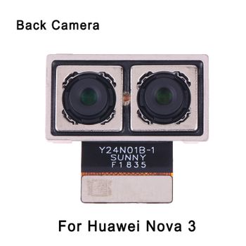 Cámara trasera para teléfono Huawei Nova 3, pieza de repuesto para reparación de cámara frontal trasera