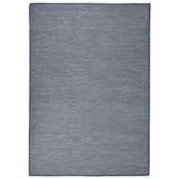 alfombra de exterior de tejido plano azul 160x230 cm vidaxl