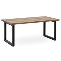 mesa centro icub big wood eco 100x60x43cm negra efecto vintage box furniture