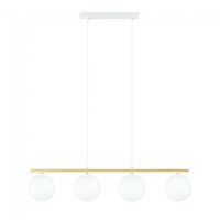 lampara colgante etisa blanco 4 luces