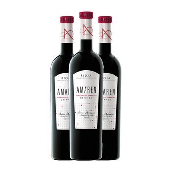 Amaren Vino Tinto Rioja Crianza 75 Cl 14% Vol. (pack De 3 Unidades)