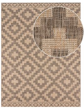 Alfombras de interior y exterior Moderna beige 60x100 cm