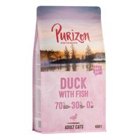 purizon adult grain-free duck with fish - 400g