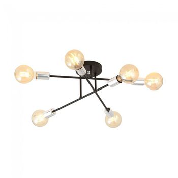 Plafón de techo vender plata ii (6 luces)