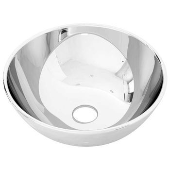 Lavabo De Cerámica Plateado 28x10 Cm Vidaxl
