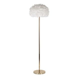 Lámpara De Pie Con Plumas Blancas Cm Ø 43x170