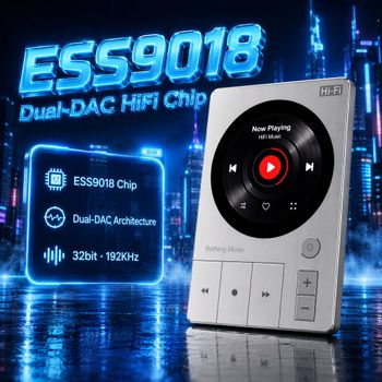 Reproductor de música HIFI portátil ESS9018 Dual-DAC de 128 GB, DSD256 32 bits/192 KHz sin pérdidas, diseño de teclas de piano, reproductor MP3 HiFi