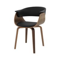 silla de piel sintetica negra