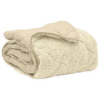 Edredón De Invierno 220 X 260 Cm Invierno Crema Transpirable Vidaxl