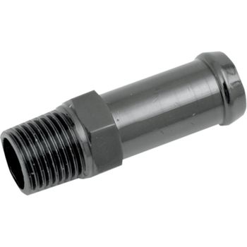 Racor de depósito recto 1/8'' NPT macho 3/8'' negro
