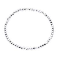 pulsera de perlas elasticas de plata 925 para mujer