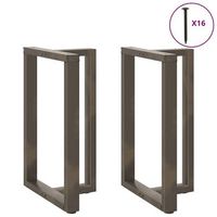 patas para mesa de bar en forma de t 2 unidades color negro 60 x 35 x 90-91 cm acero vidaxl