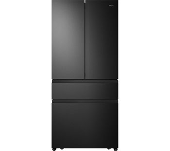 HISENSE PureFlat RF540N4AF1 Fridge Freezer - Black Steel, Black