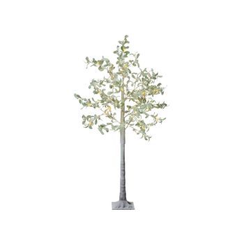 Árbol Artificial Con Luces Led De Navidad Para Exteriores Interiores Estilo Escandinavo Preiluminado 150 Cm Verde Melakko