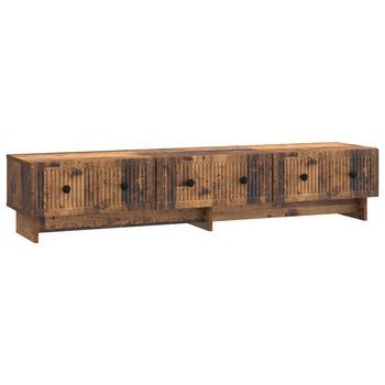 Mueble De Tv 147 X 34,5 X 30 Cm Madera Envejecida Vidaxl
