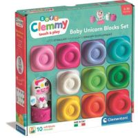 clementoni clemmy arcoiris 10 cubos blandos apilables unicornio 17630 11 piezas