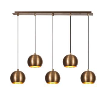 Lámpara De Techo Sivani-mr-1000 Oro Cobrizo Hierro 85x15x108 Cm