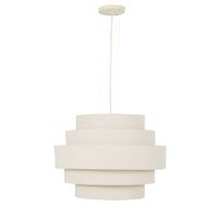 lampara de techo de tela crema o79 cm