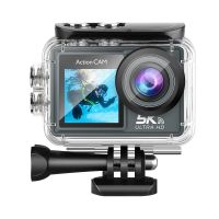 camara de accion at-m40r 5k 30fps 4k 60fps con pantalla dual gran angular de 170 resistente al agua hasta 30 metros