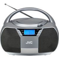 jvc rd-d228h fm boombox - grey grey
