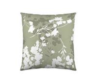 sandal - funda de cojin estampado - sin relleno - 50x50 cm - algodon extra suave - fabricado en espana - light  leaves olive