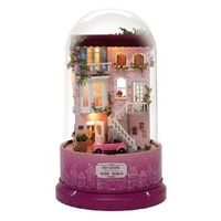 encontrando hogar maqueta 3d realista con gran detalle cubierta antipolvo luces led y base giratoria con musica 11x11x185 cm color multicolor