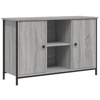Mueble De Tv Madera De Ingeniería Gris Sonoma 100x35x65 Cm