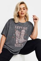 yours camiseta extragrande gris lavado de algodon mujer curvy y tallas grandes yours