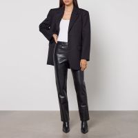 anine bing bruno faux leather-blend trousers - 29