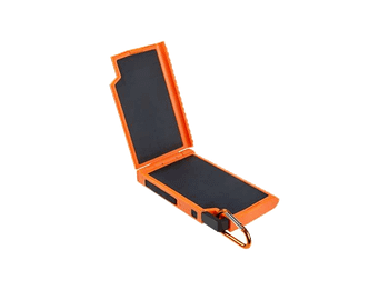 Powerbank - Xtorm XR105, 10000 mAh, 20W, 1x USB-C, 2x USB-A, Solar, Negro/Naranja