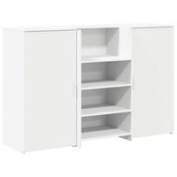 mostrador de recepcion blanco 155x50x1035 cm madera ingenieria vidaxl