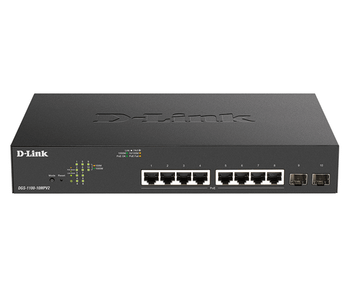D-Link DGS-1100-10MPV2/E Switch 8xGb PoE+ 2xSFP