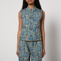 lollys laundry cairo floral-print quilted cotton vest - s