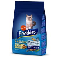 brekkies delicious con pescado para gatos - 2 x 3 kg - pack ahorro