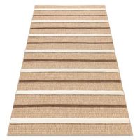 spark 0686a alfombra beige  crema - lineas sisal estructural 140x190 cm