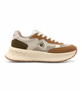 Blauer para mujer. F5LYNN01 Zapatillas Lynn 01 marrón (40), 3 a 5cm, Ante, Cordones, Casual